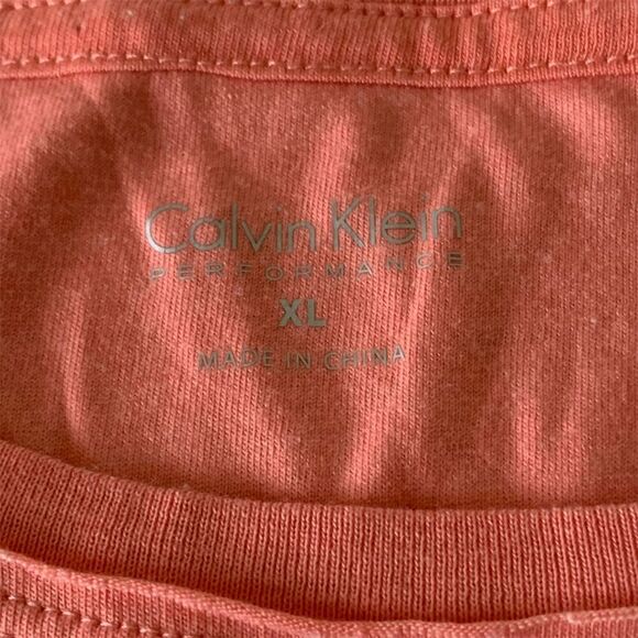 Calvin‎ Klein Women's 3/4 Sleeve Coral Blouse Size XL Casual Spring - Picture 3 of 12